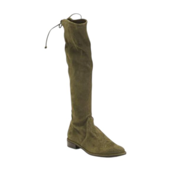 STUART WEITZMAN Made In Spain Suede Kneezie City Boots